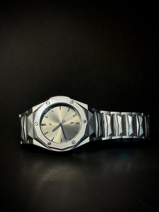 Hublot - Iced sea | Greenish 3D design Chain | Date perpetual