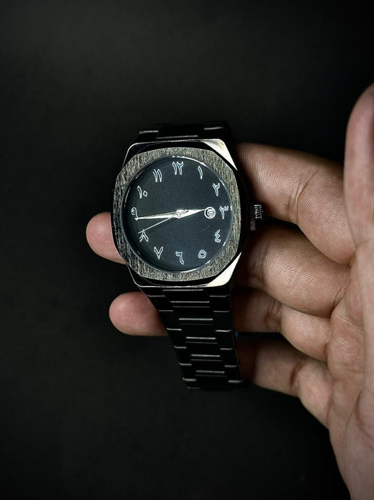 Arabic aura - Silver index | Date perpetual inside silver circle