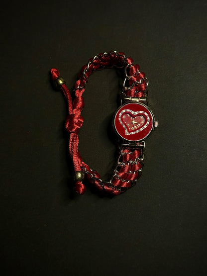 LOVE HEART bezel | Scruchie plus Chain style