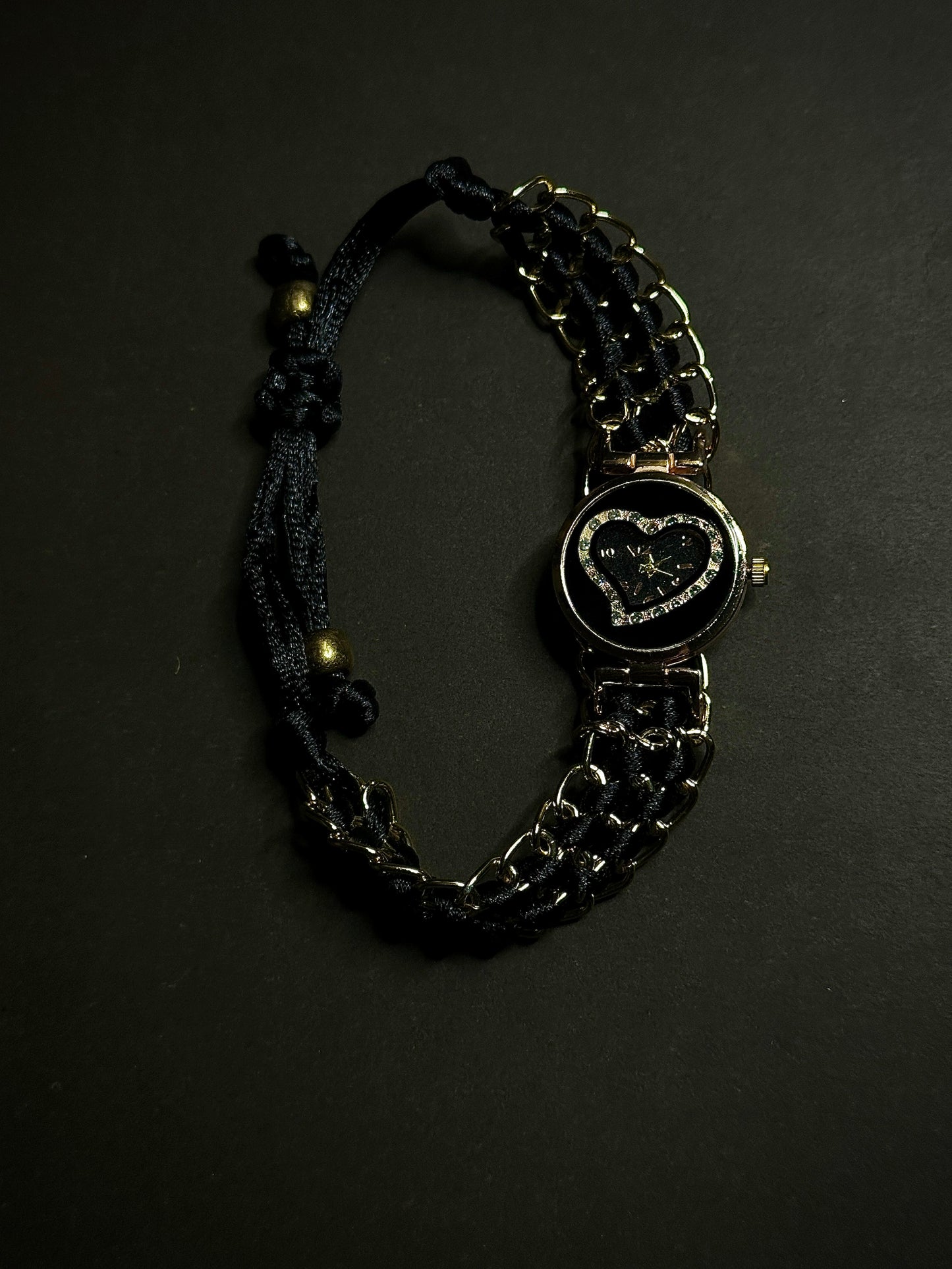 LOVE HEART bezel | Scruchie plus Chain style