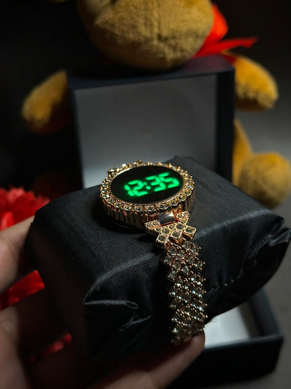 Digital Touchscreen LED Jewelry watch
