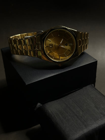 Ticarto - OctaGold | Shinny Golden (date display & water resistance)