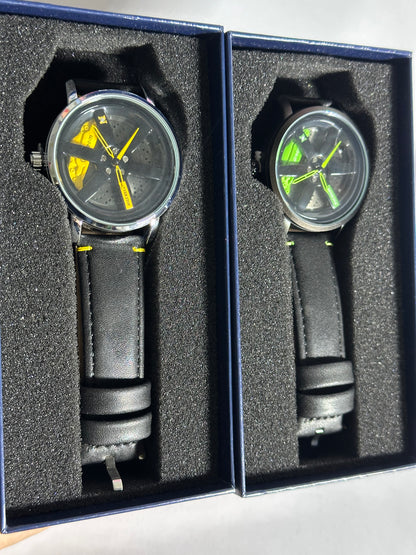 Gyro wheel and Alloy Rim watch (Strap & chain)
