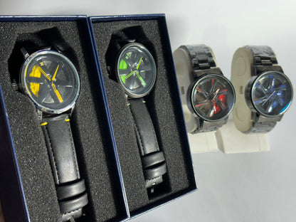 Gyro wheel and Alloy Rim watch (Strap & chain)