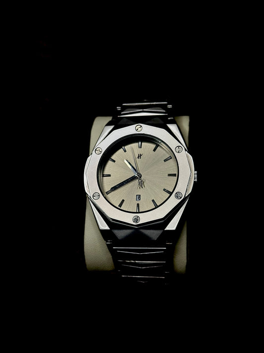 Hublot - Iced sea | Greenish 3D design Chain | Date perpetual