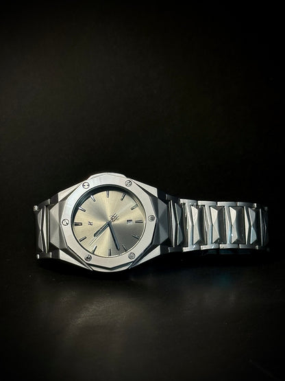 Hublot - Iced sea | Greenish 3D design Chain | Date perpetual