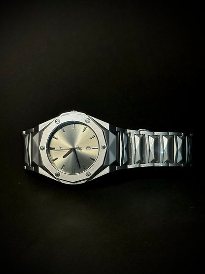 Hublot - Iced sea | Greenish 3D design Chain | Date perpetual