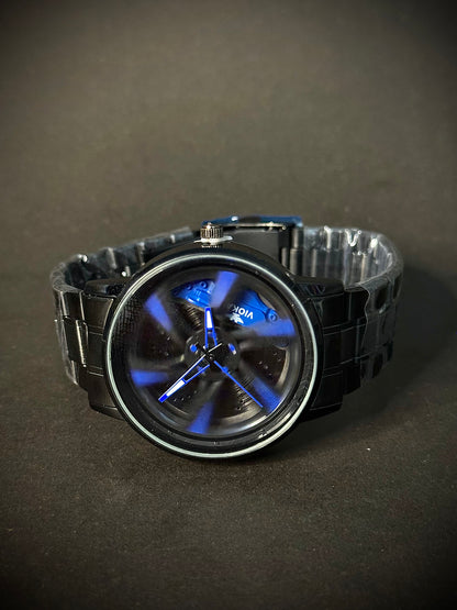 Gyro wheel and Alloy Rim watch (Strap & chain)