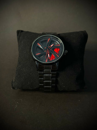Gyro wheel and Alloy Rim watch (Strap & chain)