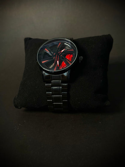 Gyro wheel and Alloy Rim watch (Strap & chain)