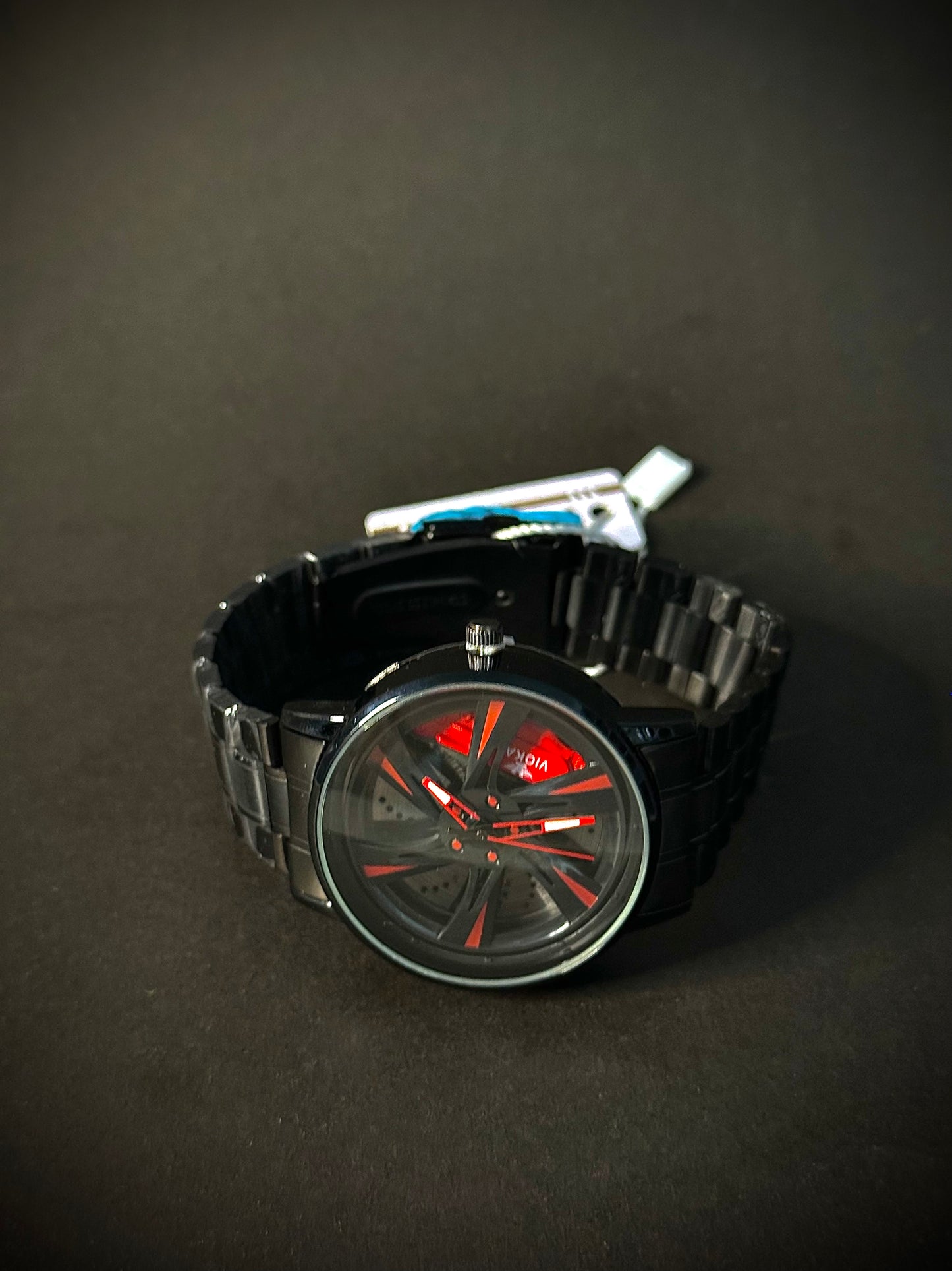 Gyro wheel and Alloy Rim watch (Strap & chain)