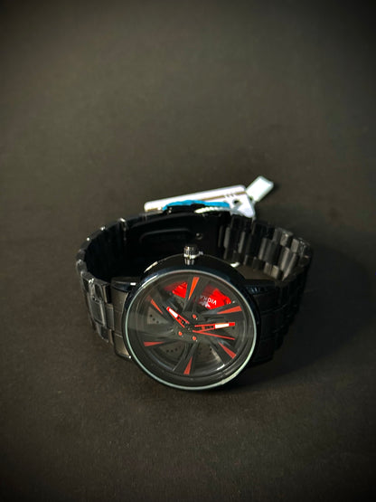 Gyro wheel and Alloy Rim watch (Strap & chain)