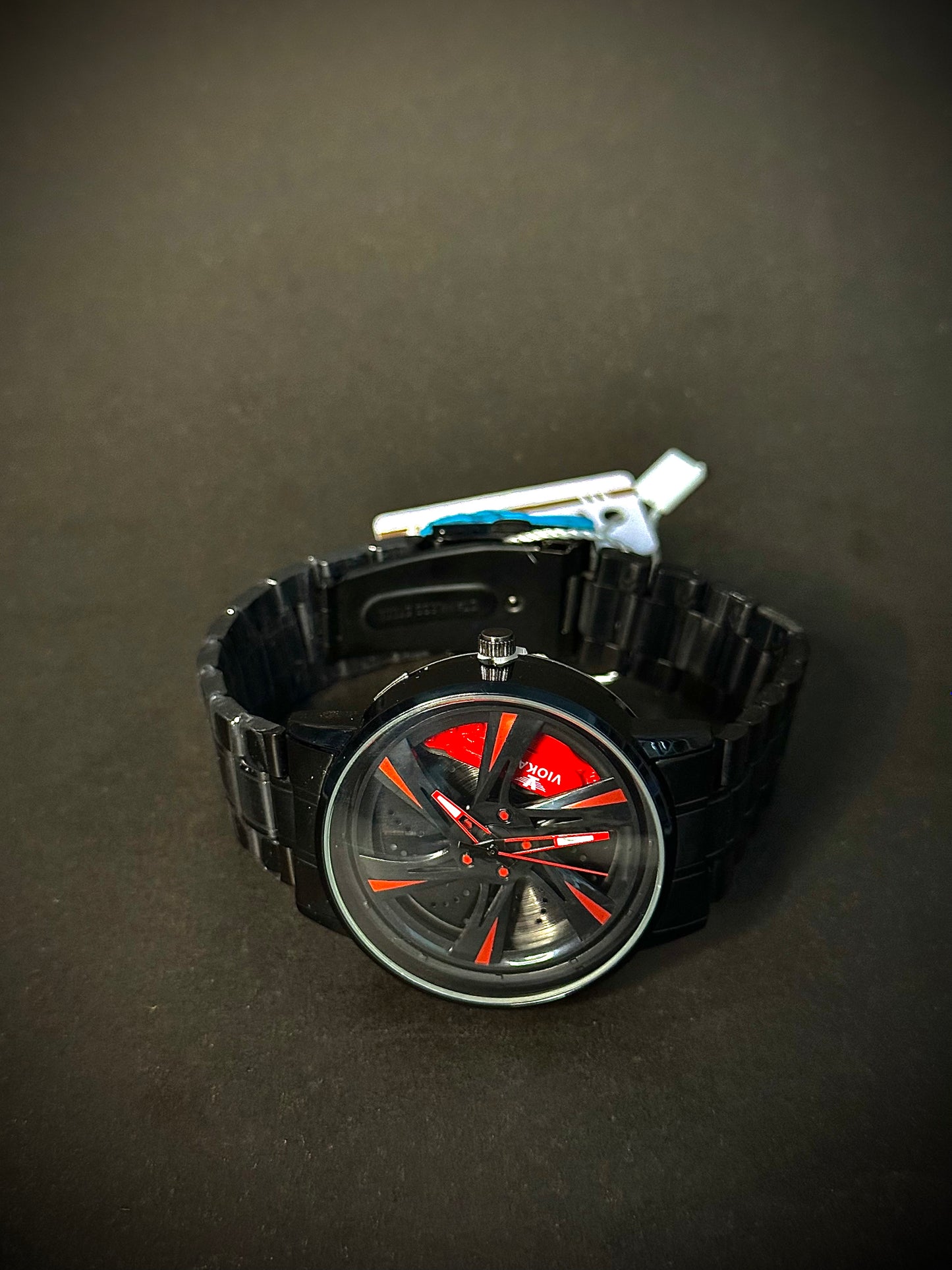 Gyro wheel and Alloy Rim watch (Strap & chain)