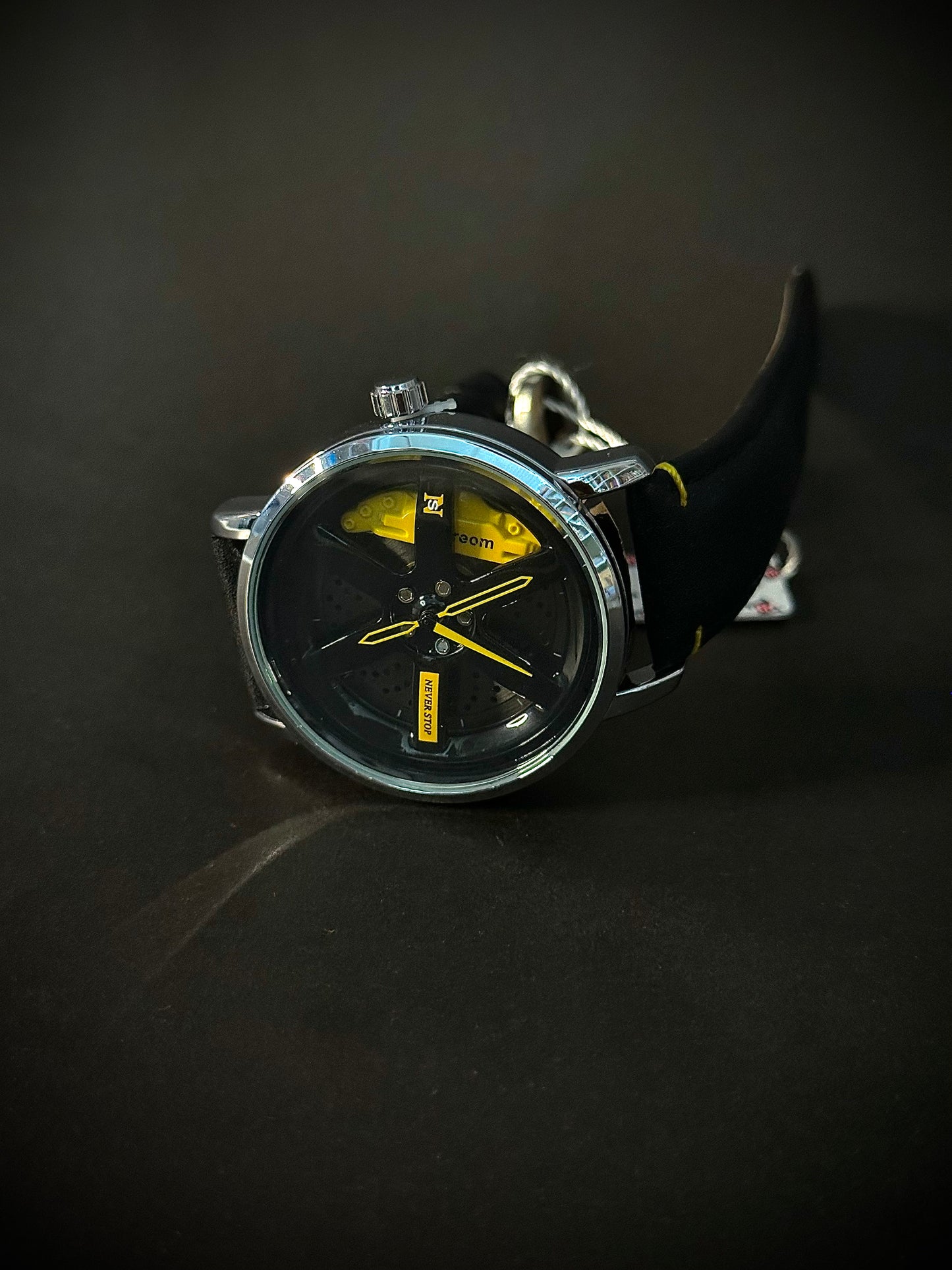 Gyro wheel and Alloy Rim watch (Strap & chain)