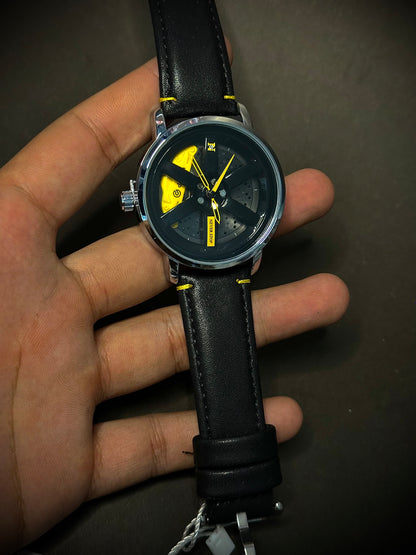 Gyro wheel and Alloy Rim watch (Strap & chain)