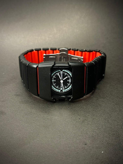 Unique Snake Watch | Double tone strap | fiber & silicone