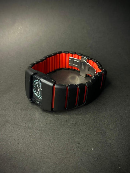 Unique Snake Watch | Double tone strap | fiber & silicone