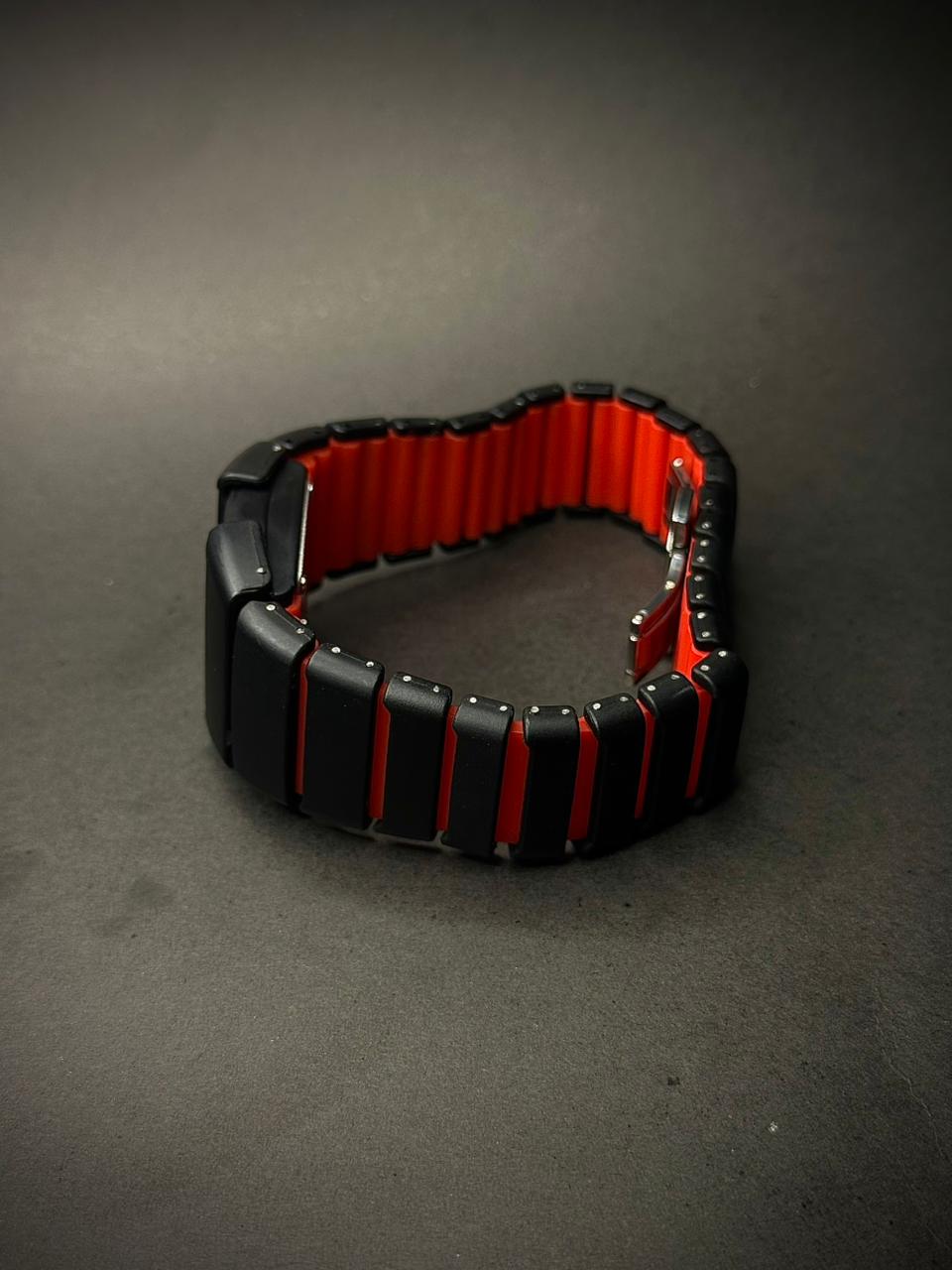 Unique Snake Watch | Double tone strap | fiber & silicone