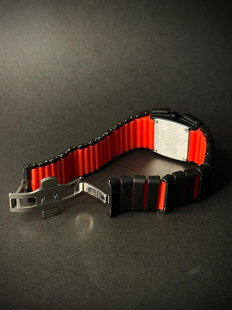 Unique Snake Watch | Double tone strap | fiber & silicone